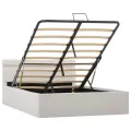 Cadre de lit à rangement hydraulique sans matelas avec LED