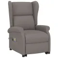 Fauteuil de massage Taupe Tissu