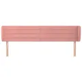 Tête de lit avec oreilles Rose 183x23x78/88 cm Velours