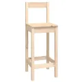 Ensemble de bar 9 pcs Bois de pin massif