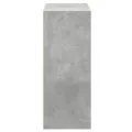 Bibliothèque à 2 niveaux gris béton bois d'ingénierie