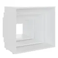 Tables gigognes 3 pcs Blanc Aggloméré