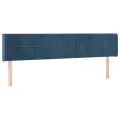 Tête de lit à LED Bleu foncé 163x16x78/88 cm Velours