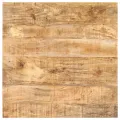 Table de bistro Carrée 70x70x75 cm Bois de manguier brut