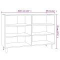 Buffet Chêne fumé 103,5x35x70 cm Bois d'ingénierie