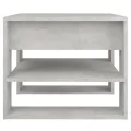 Table basse gris béton 55,5x55x45 cm bois d'ingénierie