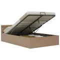 Cadre de lit à rangement hydraulique sans matelas 140x200 cm