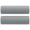 Ensemble de canapés 2 pcs coussins gris clair tissu