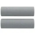 Ensemble de canapés 2 pcs coussins gris clair tissu