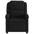 Fauteuil de massage inclinable noir velours