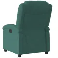 Fauteuil inclinable vert foncé velours