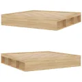 Cadre de lit sans matelas chêne sonoma 200x200 cm