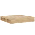 Cadre de lit sans matelas chêne sonoma 200x200 cm