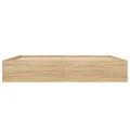 Cadre de lit sans matelas chêne sonoma 200x200 cm