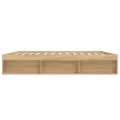 Cadre de lit sans matelas chêne sonoma 200x200 cm