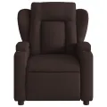 Fauteuil de massage inclinable Marron foncé Tissu