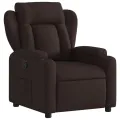 Fauteuil inclinable Marron foncé Tissu