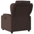 Fauteuil inclinable Marron foncé Tissu