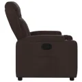 Fauteuil inclinable Marron foncé Tissu