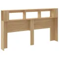 Tête de lit à LED chêne sonoma 180x18,5x103,5cm bois ingénierie