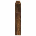 Tête de lit à LED chêne fumé 180x18,5x103,5cm bois d'ingénierie