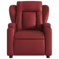 Fauteuil inclinable électrique Rouge bordeaux Similicuir