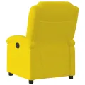 Fauteuil inclinable électrique jaune velours