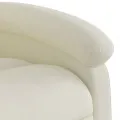 Fauteuil inclinable de massage électrique crème velours