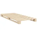 Cadre de lit sans matelas avec tête de lit 90x200 cm