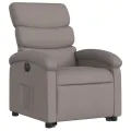 Fauteuil inclinable électrique taupe tissu