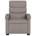 Fauteuil inclinable électrique taupe tissu