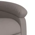 Fauteuil inclinable électrique taupe tissu