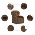 Fauteuil inclinable Marron Tissu