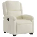 Fauteuil inclinable Crème Velours