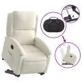 Fauteuil inclinable Crème Velours