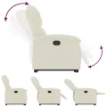 Fauteuil inclinable Crème Velours