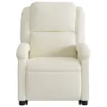 Fauteuil inclinable Crème Velours
