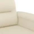 Ensemble de canapés 3 pcs avec coussins Crème Similicuir