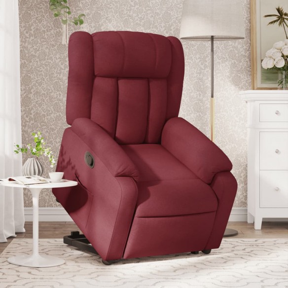 Fauteuil inclinable rouge bordeaux tissu