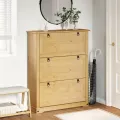 Armoire à chaussures Corona 99x32x124,5 cm bois de pin massif