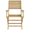 Chaises pliables de jardin lot de 6 bois massif d'acacia