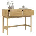 Table console FLORO marron cire 89,5x36,5x73 cm pin massif