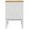 Table de chevet FLORO blanc 45x39x57 cm bois de pin massif