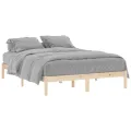 Cadre de lit sans matelas 152x203 cm bois massif de pin