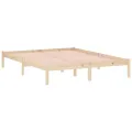 Cadre de lit sans matelas 152x203 cm bois massif de pin