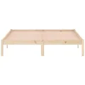 Cadre de lit sans matelas 152x203 cm bois massif de pin