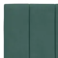 Lit avec matelas vert foncé 100x200 cm velours