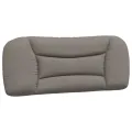Lit avec matelas taupe 100x200 cm tissu