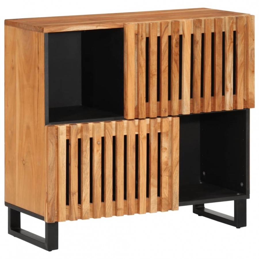 Buffet 80x34x75 cm bois d'acacia massif