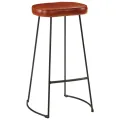 Ensemble de bar 5 pcs bois de manguier brut massif et métal